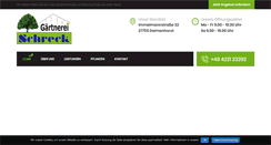 Desktop Screenshot of gaertnerei-schreck.de